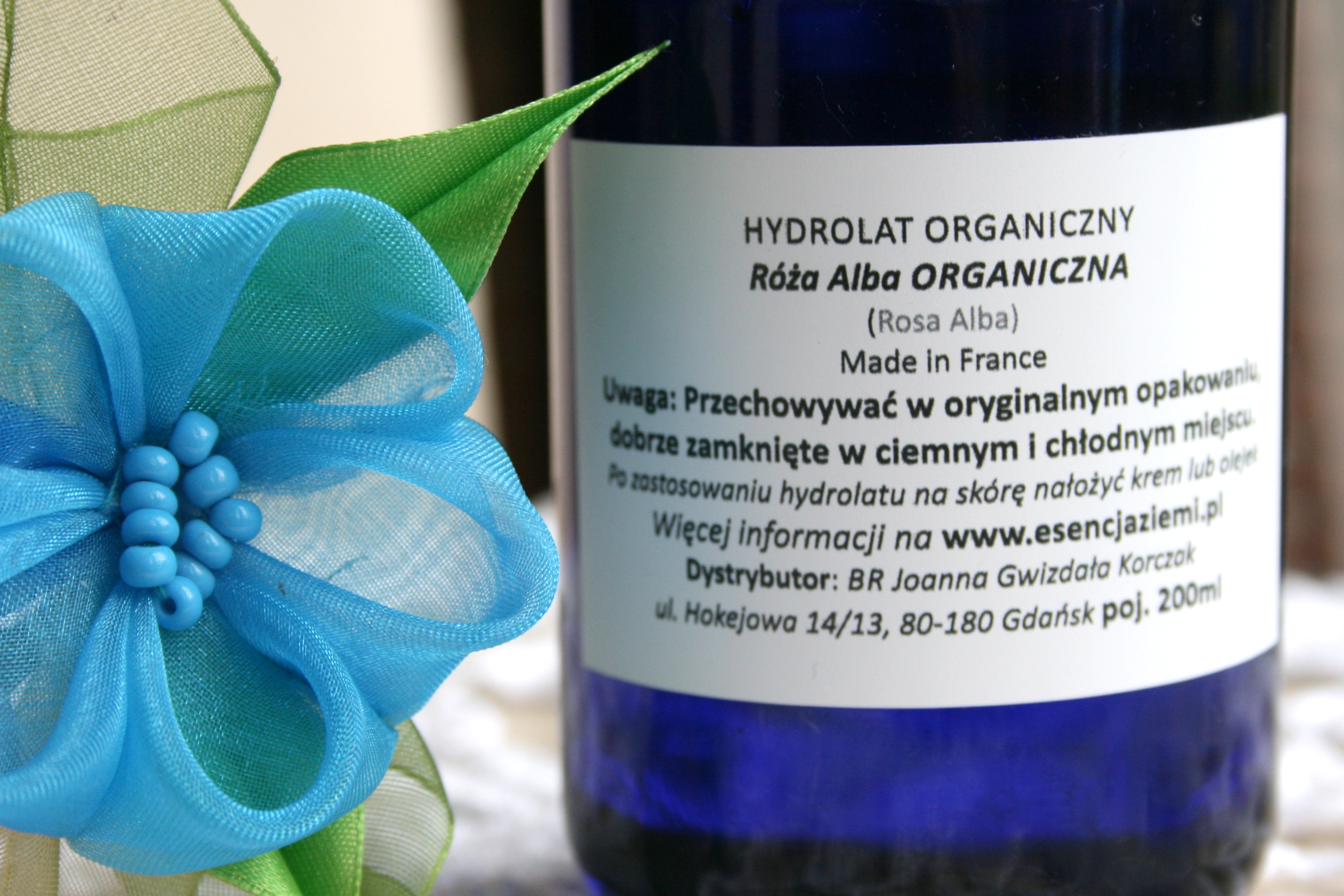 organiczny hydrolat różany