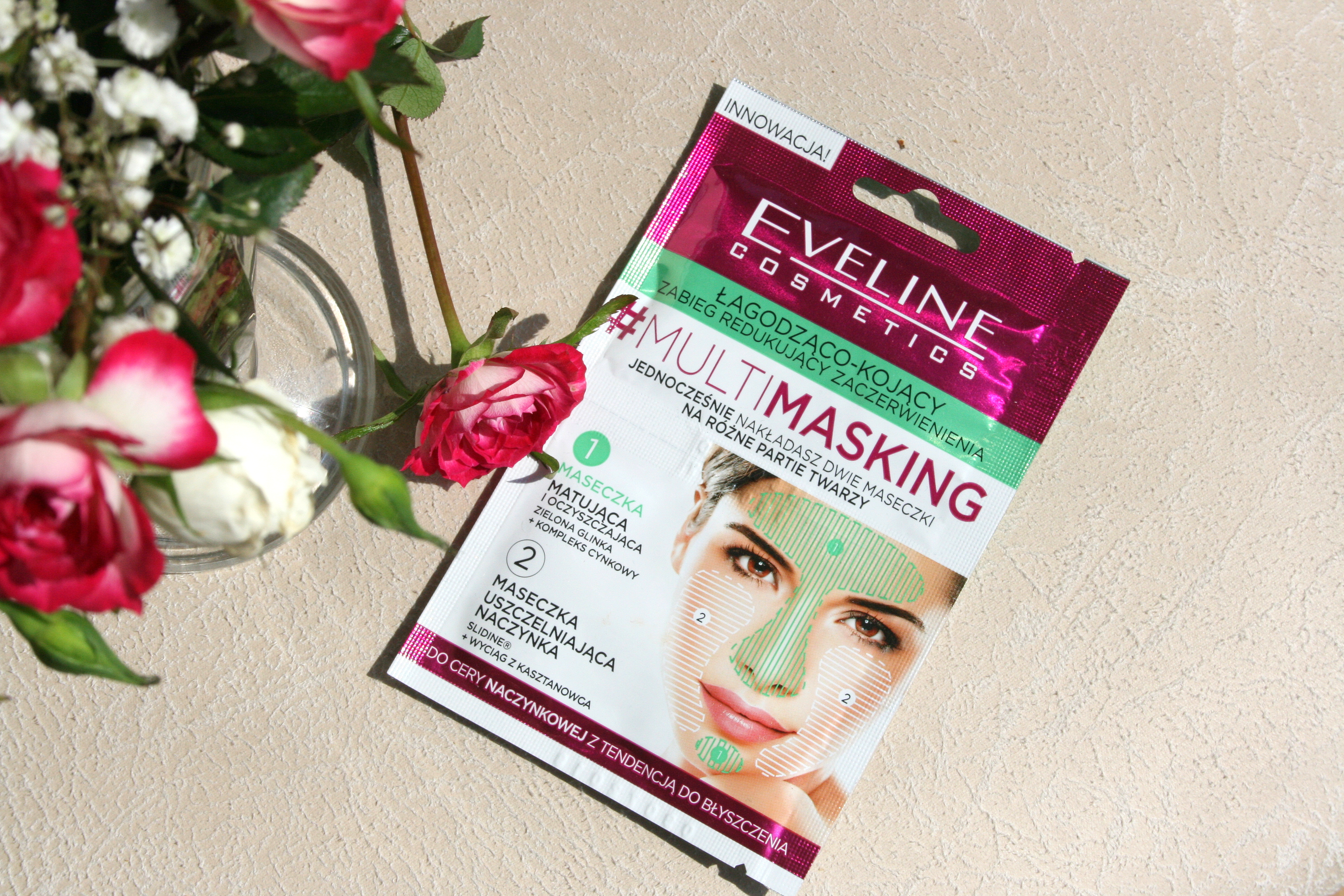 Eveline Multimasking zabieg przeciwzmarszczkowy oraz redukujący zaczerwienienia